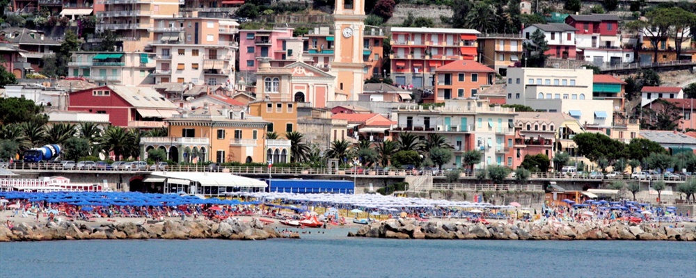 Moneglia vanaf de camping